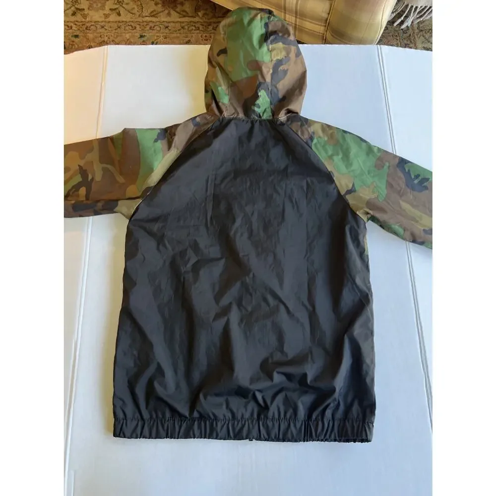 Air Jordan Jumpman Camo Full Zip Windbreaker Jacket Youth L (12-13) Hooded Retro